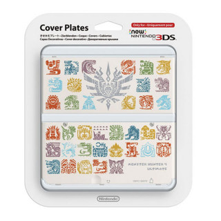 New Nintendo 3DS Cover Plate (Monster Hunter 4 White) 3DS