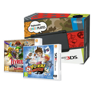 New Nintendo 3DS (Black) + Yo-Kai Watch + Hyrule Warriors Legends 3DS