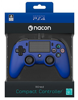 Gamepad Nacon Wired Compact Controller pre PS4 (ps4hwnaconwccblue) modrý PS4