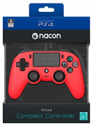Playstation 4 (PS4) Nacon Wired Compact Ovládač (červený) 