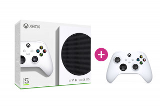 Xbox Series S 512GB + druhý Xbox ovládač (Biely) Xbox Series