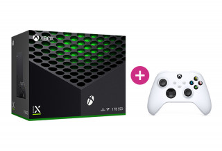 Xbox Series X 1TB + druhý Xbox ovládač (Biely) Xbox Series