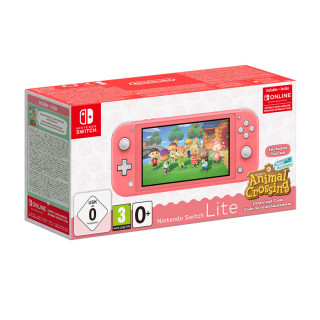 Nintendo Switch Lite Coral & Animal Crossing: New Horizons Edition Switch