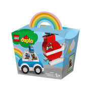 LEGO DUPLO Hasičský vrtuľník a policajné auto (10957) 