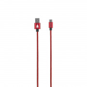 Spartan Gear USB Type C kábel - 2m (červený) 