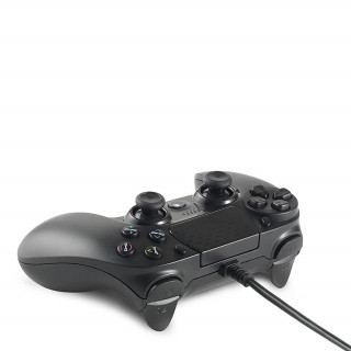Spartan Gear - Hoplite Wired Controller (compatible with PC and Playstation 4) (colour: Black) PS4