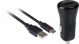 VENOM VS4795 USB autonabíjačka + 2 Type-C nabíjací kábel 2m Switch
