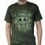 ONE PIECE - T-shirt  "Skull with map Used" khaki - basic (S) thumbnail