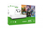 Xbox One S All-Digital Edition + Minecraft + Sea of Thieves + Fortnite Legendary Evolving Skin + 2000 V-Bucks 