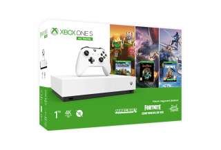 Xbox One S All-Digital Edition + Minecraft + Sea of Thieves + Fortnite Legendary Evolving Skin + 2000 V-Bucks Xbox One