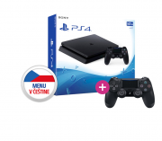 Playstation 4 (PS4) Slim 500GB + PS4 Sony Dualshock 4 Ovládač 