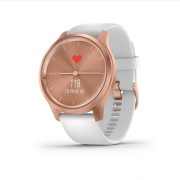 vívomove Style Rose Gold White silicone strap  