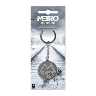 Metro Exodus Metal Keychain Spartan Logo Merch
