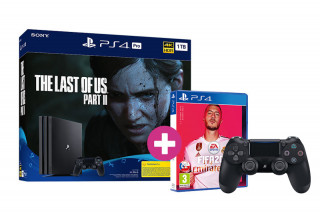 PlayStation 4 Pro 1TB + The Last of Us Part II + FIFA 20 + PS4 Dualshock4 ovládač PS4