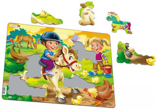 Larsen maxi puzzle 16 pieces - Farm with pony BM8 Merch