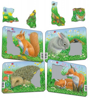 Larsen mini puzzle 5 pieces - Forest animals Z12 Merch