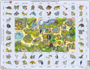 Larsen maxi puzzle 70 pieces Let's learn English! - In the zoo EN5 
