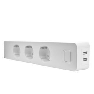 Woox Smart Home Smart Distributor - R4056 (3*110-240V AC, 2x USB, overcurrent sensor, overvoltage protection) Home