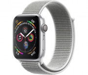 Apple Watch 44mm silver White sport strap 