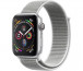 Apple Watch 44mm silver White sport strap thumbnail