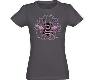 Hoodie Days Gone Girlie Shirt "Bee" Charcoal, S GE6423S Merch