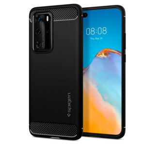Spigen Rugged Armor Huawei P40 Pro Black case, Black Mobile