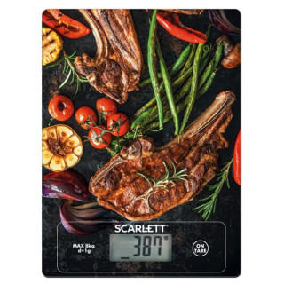 Scarlett SCKS57P39 steak pattern digital kitchen scale Home