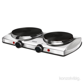 Sencor SCP 2255SS silver double electric hot plate Home