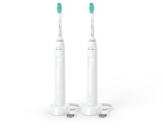 Philips Sonicare S3100 HX3675/13 electric toothbrush, double pack , white + white Home