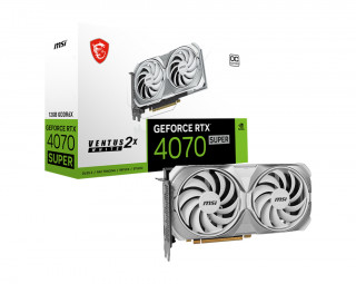 MSI GeForce RTX 4070 SUPER 12G VENTUS 2X WHITE OC NVIDIA 12 GB GDDR6X PC