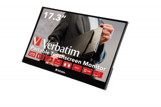 Verbatim 49593 LCD monitor 43,9 cm (17.3") 1920 x 1080 px Full HD Dotyková obrazovka Čierna PC