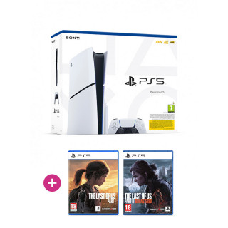 PlayStation 5 (Slim) + The Last of Us Part I + The Last of Us Part II PS5