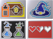 HyperX Badge Pack - 8 Bit Magnetic Badges Odznak na klávesnicu 