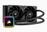 Corsair H100i Procesor Vodné chladenie typu všetko v jednom 12 cm Čierna 1 kusov thumbnail