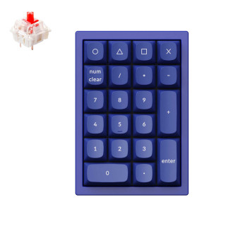 Keychron Q0 numerická klávesnica Univerzálne USB Modrá PC