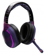 Lexip Sasuke Revenge Slúchadlá s mikrofónom Káblový a bezdrôtový Pres hlavu Hranie Bluetooth Čierna, Purpurová 