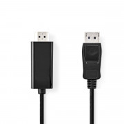 Nedis CCGL37100BK20 adaptér na video kábel 2 m Typ HDMI (štandard) DisplayPort Čierna 