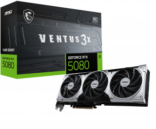 MSI VENTUS GEFORCE RTX 5080 16G 3X OC PLUS grafická karta NVIDIA 16 GB GDDR7 PC