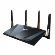 ASUS RT-BE88U bezdrôtový smerovač 10 Gigabit Ethernet Dvojpásmový (2,4 ghz/5 ghz) Čierna, Šedá 