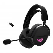ASUS ROG Pelta Slúchadlá s mikrofónom Káblový a bezdrôtový Pres hlavu Hranie USB Typ-C Bluetooth Čierna 