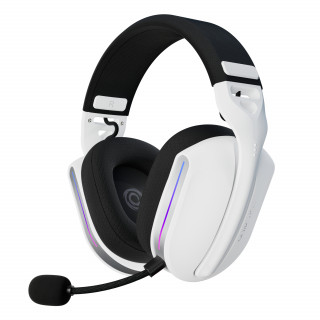 Oniverse Polaris Slúchadlá s mikrofónom Káblový a bezdrôtový Pres hlavu Hranie USB Type-C / USB Type-A Bluetooth Čierna, Biela PC