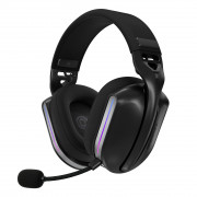 Oniverse Polaris Slúchadlá s mikrofónom Káblový a bezdrôtový Pres hlavu Hranie USB Type-C / USB Type-A Bluetooth Čierna 