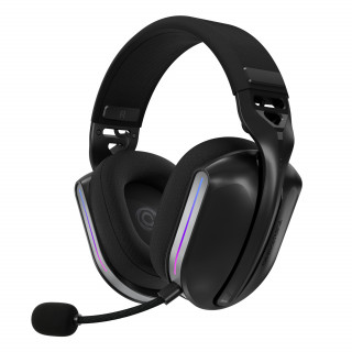 Oniverse Polaris Slúchadlá s mikrofónom Káblový a bezdrôtový Pres hlavu Hranie USB Type-C / USB Type-A Bluetooth Čierna PC