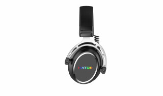 HATOR Hypergang 3 Wireless Slúchadlá s mikrofónom Bezdrôtový Pres hlavu Hranie USB Type-C / USB Type-A Bluetooth Čierna PC