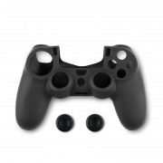 Spartan Gear - Silikónové ochranné puzdro a thumb grips - čierne 