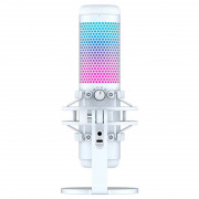 HYPERX QuadCast S - USB Gaming Mikrofón (Bielo-sivá) (519P0AA) - RGB Lighting 