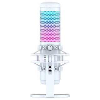 HYPERX QuadCast S - USB Gaming Mikrofón (Bielo-sivá) (519P0AA) - RGB Lighting PC