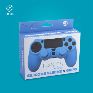 FR-TEC Silikónové ochranné puzdro + Grips (Modré) (FR-TEC FT0007) PS4