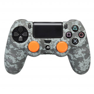 FR-TEC Silikónové ochranné puzdro (maskáčové) + protišmykové úchyty na palec (FR-TEC FT0023) PS4