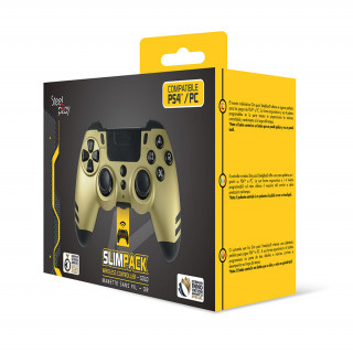 Steelplay - Slim Pack - bezdrótový ovládač - Zlatá (JVAMUL00155) PS4